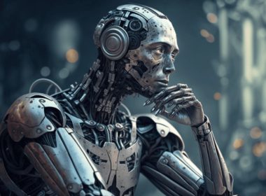 smart robot thinking