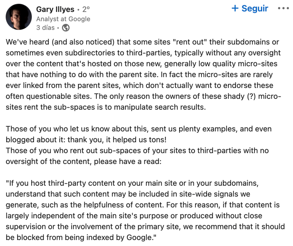 Gary Illyes Google Helpful Content