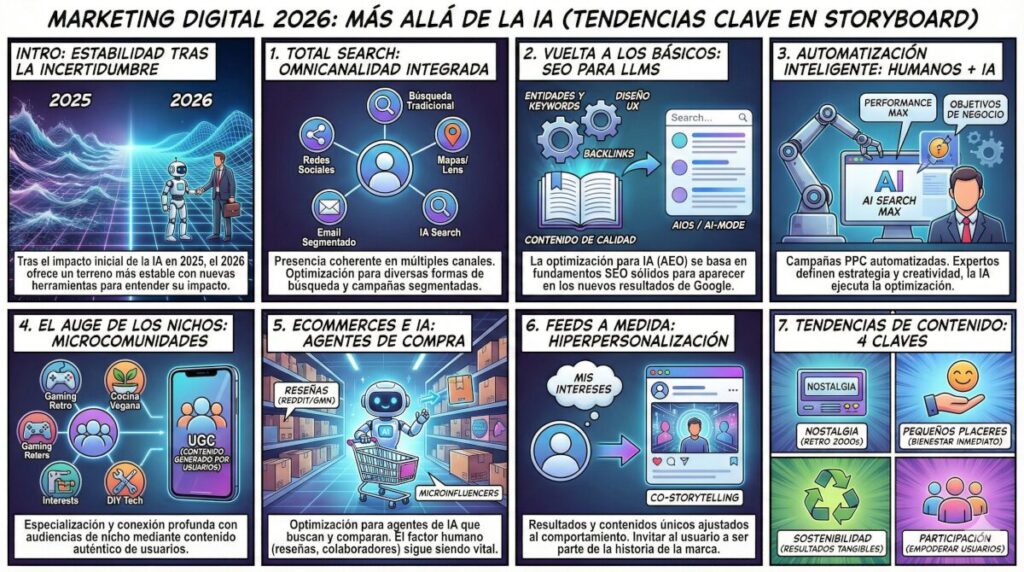 infografía tendencias de marketing digital