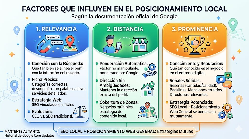 Factores que influyen en el posicionamiento local