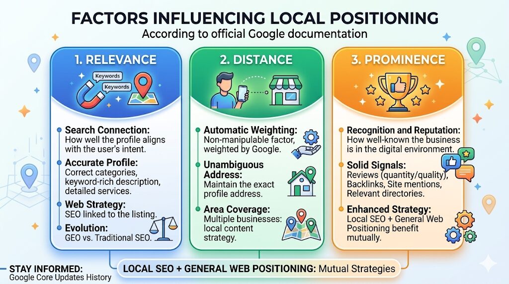 Factors that influence local ranking