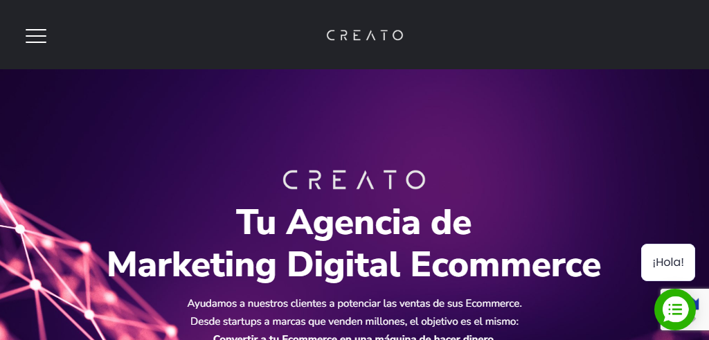 Sitio Web de la Agencia Creato