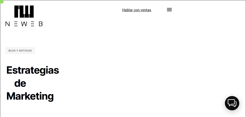 Sitio Web de la Agencia NeWeb