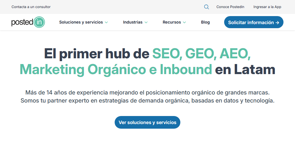 Sitio Web de la Agencia Postedin