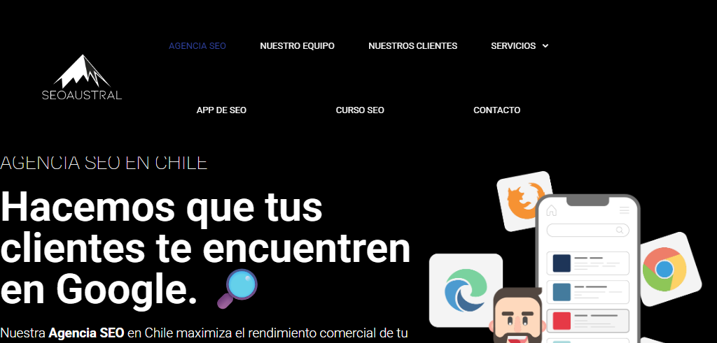 Sitio Web de la Agencia SEO Austral