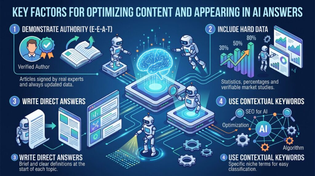 Key Factors when optimizing content for AI answers